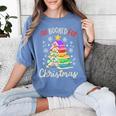 All Booked For Christmas Book Lovers Xmas Tree Women Women's Comfort Colors T-Shirt Chalky Mint