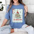 All Booked For Christmas Book Xmas Tree Coquette Bow Lights Women's Comfort Colors T-Shirt Chalky Mint All Booked For Christmas Book Xmas Tree Coquette Bow Lights Women's Comfort Colors T-Shirt Chalky Mint