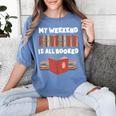 My Weekend Is All Booked Cute Book Reader Teacher Women's Comfort Colors T-Shirt Chalky Mint