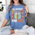 All Booked For Fall Book Pumpkin Autumn Thanksgiving Teacher Women's Comfort Colors T-Shirt Chalky Mint