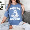 Booked And Unbothered Cat Reading Book Lovers Women's Comfort Colors T-Shirt Chalky Mint Booked And Unbothered Cat Reading Book Lovers Women's Comfort Colors T-Shirt Chalky Mint