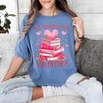 All Booked For Valentine Books Lover Teacher Floral Women's Comfort Colors T-Shirt Chalky Mint