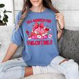 All Booked For Valentines Coquette Bow Book Valentine Day Women's Comfort Colors T-Shirt Chalky Mint