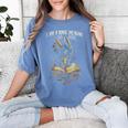 Bookish Quote I Am a Book Dragon Not a Worm Reading Book Women's Comfort Colors T-Shirt Chalky Mint