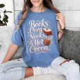 Books Cozy Nooks Hot Cocoa Winter Reading Warmth Comfort Women's Comfort Colors T-Shirt Chalky Mint Books Cozy Nooks Hot Cocoa Winter Reading Warmth Comfort Women's Comfort Colors T-Shirt Chalky Mint