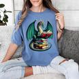 Books Dragon Reading Book Lover Women's Comfort Colors T-Shirt Chalky Mint Books Dragon Reading Book Lover Women's Comfort Colors T-Shirt Chalky Mint
