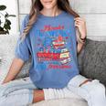Books Fireworks And Freedom 4th Of July Book Lover Women's Comfort Colors T-Shirt Chalky Mint