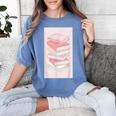 Books Flowers Art Flower Stack Pastel Feminine Women's Comfort Colors T-Shirt Chalky Mint Books Flowers Art Flower Stack Pastel Feminine Women's Comfort Colors T-Shirt Chalky Mint