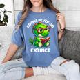 Books Never Go Extinct Reading Dinosaur Bookish Nerdy Women's Comfort Colors T-Shirt Chalky Mint Books Never Go Extinct Reading Dinosaur Bookish Nerdy Women's Comfort Colors T-Shirt Chalky Mint