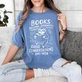 Books Helping Introverts Avoid Conversations Since 1454 Women's Comfort Colors T-Shirt Chalky Mint Books Helping Introverts Avoid Conversations Since 1454 Women's Comfort Colors T-Shirt Chalky Mint