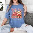 Books Are My Love Language Teddy Bear Book Lovers Valentine Women's Comfort Colors T-Shirt Chalky Mint