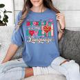 Books Are My Love Language Valentines Book Lover Librarian Women's Comfort Colors T-Shirt Chalky Mint Books Are My Love Language Valentines Book Lover Librarian Women's Comfort Colors T-Shirt Chalky Mint