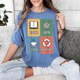 Books Yarn Coffee Repeat Crocheting Women's Comfort Colors T-Shirt Chalky Mint Books Yarn Coffee Repeat Crocheting Women's Comfort Colors T-Shirt Chalky Mint