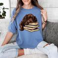 Boykin Spaniel Books Dog Breed Graphic Women's Comfort Colors T-Shirt Chalky Mint
