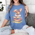 Bunny Rabbit Reading Books Rabbit Books Bunny Reader Women's Comfort Colors T-Shirt Chalky Mint Bunny Rabbit Reading Books Rabbit Books Bunny Reader Women's Comfort Colors T-Shirt Chalky Mint