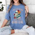 I Buy Her Books Call Her A Good Girl Book Lover Skull Women's Comfort Colors T-Shirt Chalky Mint I Buy Her Books Call Her A Good Girl Book Lover Skull Women's Comfort Colors T-Shirt Chalky Mint