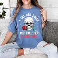 I Buy Her Books And Call Her A Good Girl Skull Rose Bookworm Women's Comfort Colors T-Shirt Chalky Mint I Buy Her Books And Call Her A Good Girl Skull Rose Bookworm Women's Comfort Colors T-Shirt Chalky Mint