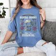I Buy Books Like I'm Immortal Rose For Men Women Skeleton Women's Comfort Colors T-Shirt Chalky Mint