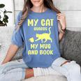 My Cat Guards My Mug And Book Humor Cats Premium Tri-Blend Women's Comfort Colors T-Shirt Chalky Mint My Cat Guards My Mug And Book Humor Cats Premium Tri-Blend Women's Comfort Colors T-Shirt Chalky Mint