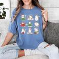 Cat Reading Book Funny Christmas Cat Book Lover Librarian Men Women Kids Women's Comfort Colors T-Shirt Chalky Mint