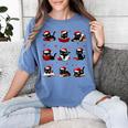 Cat Reading Books Lover Christmas Cat Lover Xmas Women's Comfort Colors T-Shirt Chalky Mint Cat Reading Books Lover Christmas Cat Lover Xmas Women's Comfort Colors T-Shirt Chalky Mint