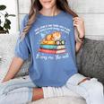Cats And Books Easily Distracted By Book & Cat Lover Men Women Kids Women's Comfort Colors T-Shirt Chalky Mint