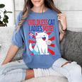 Childless Cat Ladies Vote Kamala Harris Cute Comic Book Cat Women's Comfort Colors T-Shirt Chalky Mint