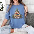 Christmas Book Reading Reader Xmas Bibliophile -Adult Christmas Tree Book Modern Women's Comfort Colors T-Shirt Chalky Mint Christmas Book Reading Reader Xmas Bibliophile -Adult Christmas Tree Book Modern Women's Comfort Colors T-Shirt Chalky Mint