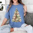 Christmas Book Tree Teacher Book Lover Xmas Librarian Women's Comfort Colors T-Shirt Chalky Mint Christmas Book Tree Teacher Book Lover Xmas Librarian Women's Comfort Colors T-Shirt Chalky Mint