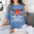 Christmas Matching Most Likely To Read A Book PJS Women's Comfort Colors T-Shirt Chalky Mint