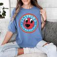 Clifford The Big Red Dog Round Distressed Logo Kids Books Women's Comfort Colors T-Shirt Chalky Mint