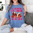 I Closed My Book To Be Here Valentines Book Lover Bookish Women's Comfort Colors T-Shirt Chalky Mint