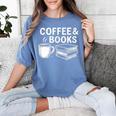 Coffee & Books Women's Comfort Colors T-Shirt Chalky Mint