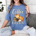 Coffee Cats And Books Lover For Women & Men Coffee Women's Comfort Colors T-Shirt Chalky Mint Coffee Cats And Books Lover For Women & Men Coffee Women's Comfort Colors T-Shirt Chalky Mint
