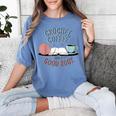 Coffee Crochet Good Book Bookish Yarn Crafter Women's Comfort Colors T-Shirt Chalky Mint Coffee Crochet Good Book Bookish Yarn Crafter Women's Comfort Colors T-Shirt Chalky Mint