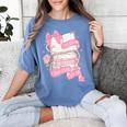 Coquette Reading Book Lover Pink Bow Bookish Mom & Daughter Women's Comfort Colors T-Shirt Chalky Mint Coquette Reading Book Lover Pink Bow Bookish Mom & Daughter Women's Comfort Colors T-Shirt Chalky Mint