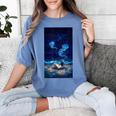 Cosmic Botanical Book Lover Reading Women's Comfort Colors T-Shirt Chalky Mint