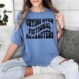 Crying Over Fictional Characters Book Lovers Women's Comfort Colors T-Shirt Chalky Mint