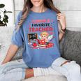 Cupid's Favorite Math Teacher Valentine Reading Book Women Women's Comfort Colors T-Shirt Chalky Mint Cupid's Favorite Math Teacher Valentine Reading Book Women Women's Comfort Colors T-Shirt Chalky Mint