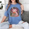 Cute Axolotl Reading Books Cozy Night Aesthetic Women's Comfort Colors T-Shirt Chalky Mint