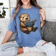 Cute Book Sea Otter Women's Comfort Colors T-Shirt Chalky Mint
