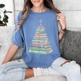 Cute Bookmas Christmas Book Tree Book Lover Teacher Women's Comfort Colors T-Shirt Chalky Mint Cute Bookmas Christmas Book Tree Book Lover Teacher Women's Comfort Colors T-Shirt Chalky Mint