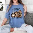 Cute Coffee Cats Books Lover Idea Women Men Kids Women's Comfort Colors T-Shirt Chalky Mint