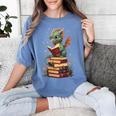 Cute Dragon Reading Book Bookworm Dragons And Books Women's Comfort Colors T-Shirt Chalky Mint Cute Dragon Reading Book Bookworm Dragons And Books Women's Comfort Colors T-Shirt Chalky Mint