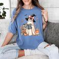Cute Ghost Reading Book Librarian Book Lover Women's Comfort Colors T-Shirt Chalky Mint Cute Ghost Reading Book Librarian Book Lover Women's Comfort Colors T-Shirt Chalky Mint