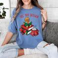 Cute Gingerbread Man Reading Book Nerd Christmas Bookish Women's Comfort Colors T-Shirt Chalky Mint Cute Gingerbread Man Reading Book Nerd Christmas Bookish Women's Comfort Colors T-Shirt Chalky Mint