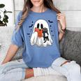 Cute Halloween Ghost Reading Book Women's Comfort Colors T-Shirt Chalky Mint