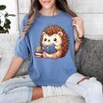 Cute Hedgehog Book Lover Readers Animal Reading Women's Comfort Colors T-Shirt Chalky Mint Cute Hedgehog Book Lover Readers Animal Reading Women's Comfort Colors T-Shirt Chalky Mint
