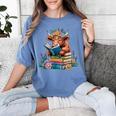 Cute Highland Cow Reading Book Baby Cow Bookworm Women's Comfort Colors T-Shirt Chalky Mint Cute Highland Cow Reading Book Baby Cow Bookworm Women's Comfort Colors T-Shirt Chalky Mint