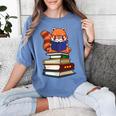 Cute Kawaii Kids Reading Books Glasses Red Panda Lover Women's Comfort Colors T-Shirt Chalky Mint Cute Kawaii Kids Reading Books Glasses Red Panda Lover Women's Comfort Colors T-Shirt Chalky Mint